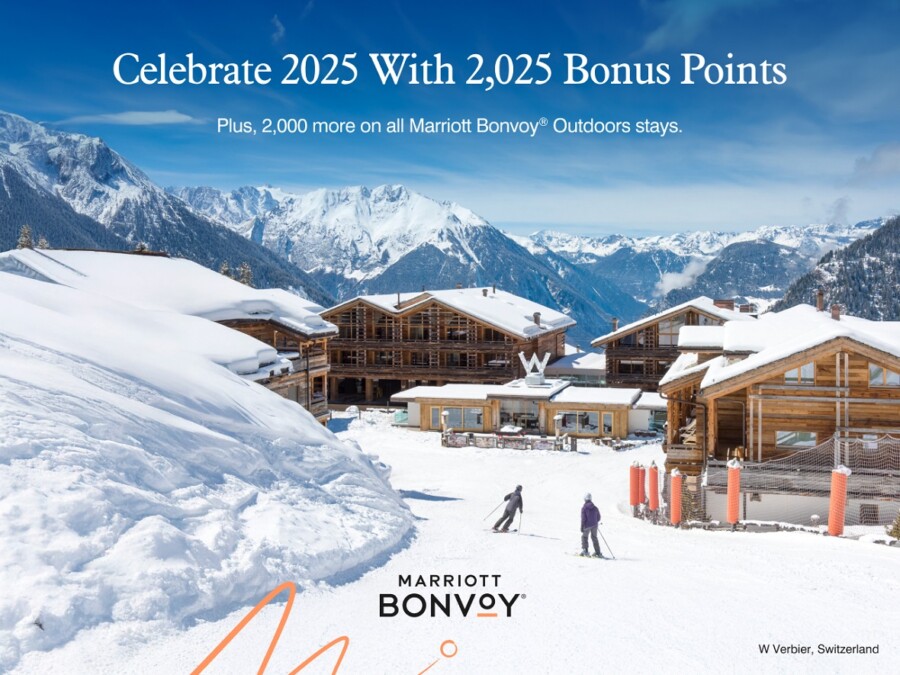 เฉลิมฉลองปี 2025 ด้วยคะแนนโบนัส Marriott Bonvoy® 2,025 คะแนน พร้อมกิจกรรมแนวเอาท์ดอร์ให้ร่วมสนุกอีกอีกมากมาย